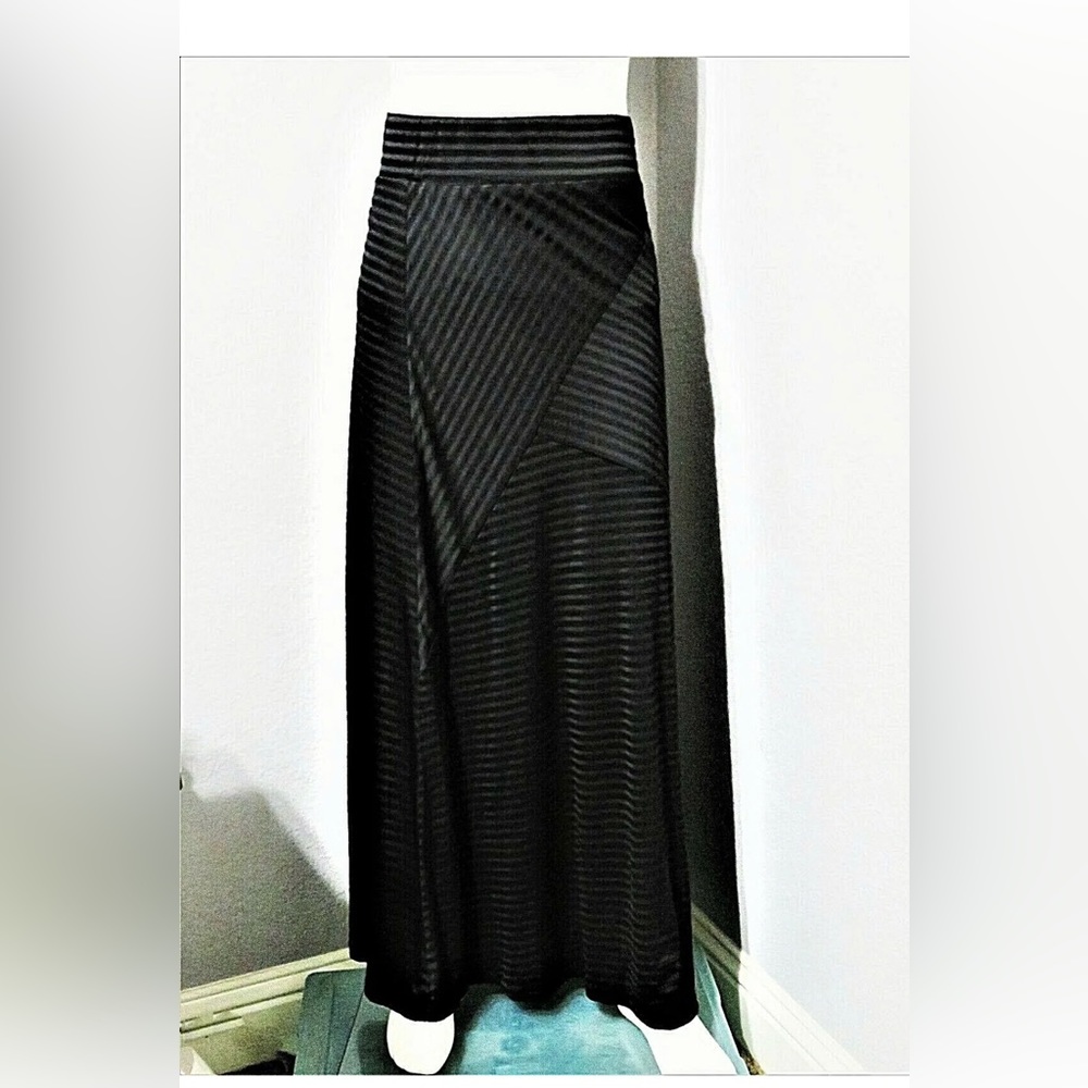 Joe B by Joe Benbasset maxi stretchy striped skirt size S elastic waistband